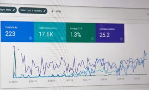 SEO Google Search console resultaten